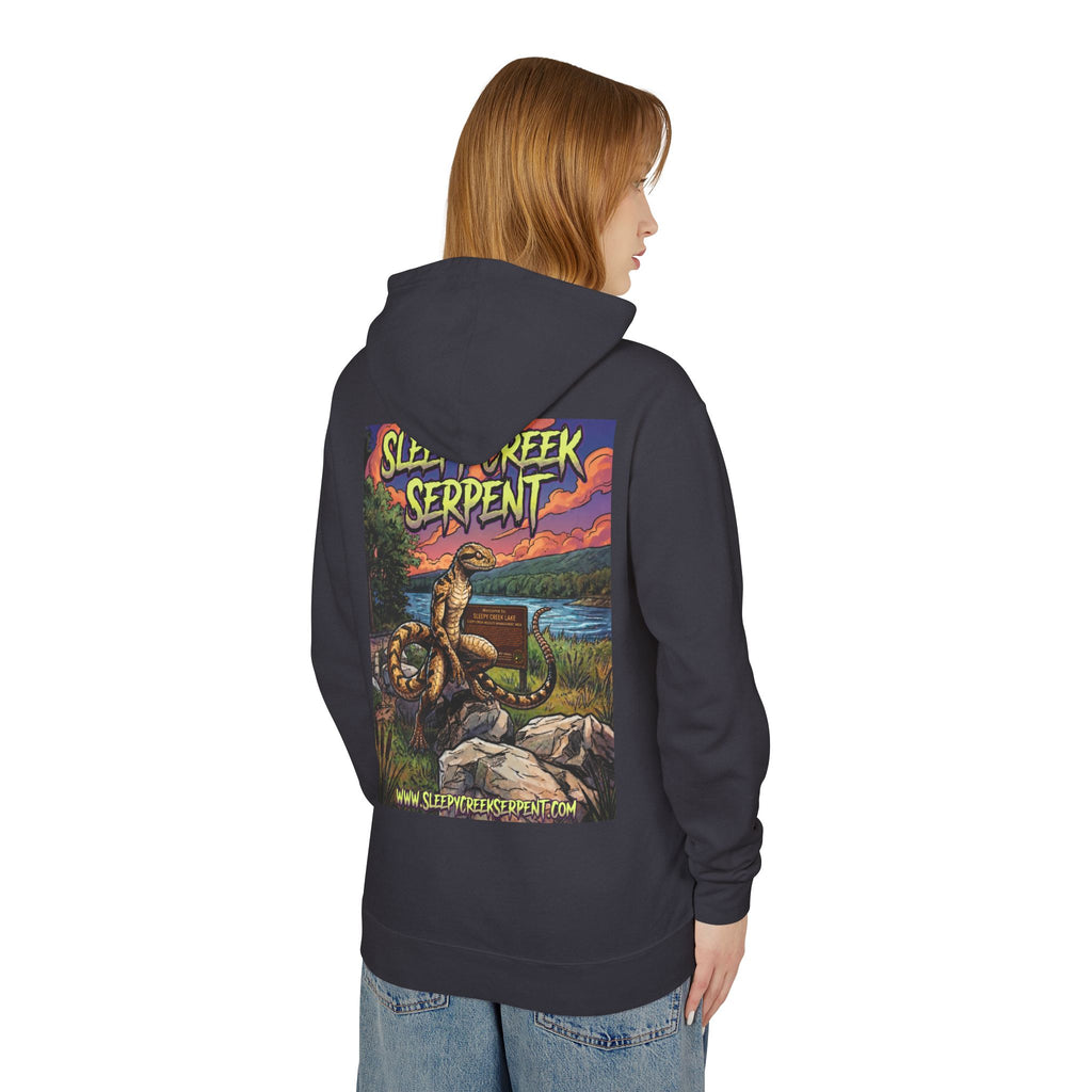 SLEEPY CREEK SERPENT LAKE SIGN  Lightweight Hooded Sweatshirt