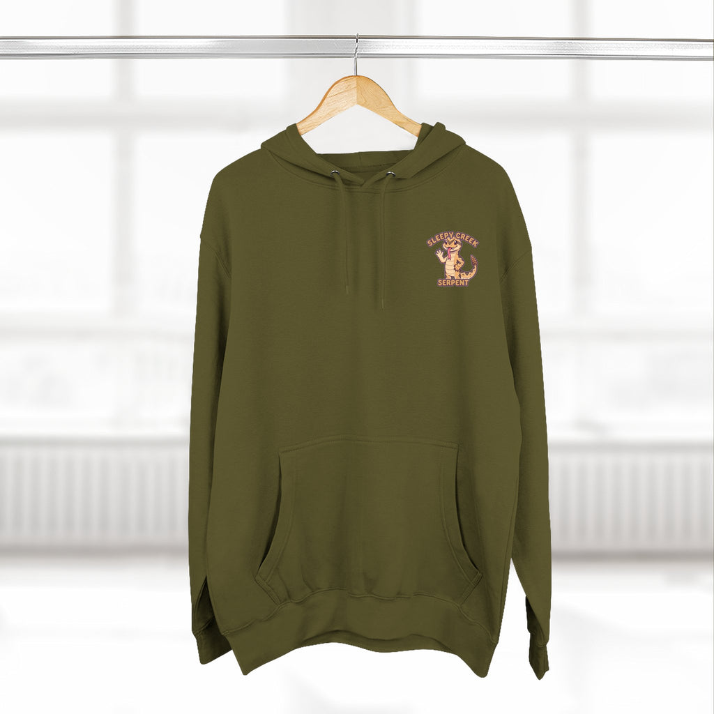 SLEEPY CREEK SERPENT CUTE Three-Panel Fleece Hoodie