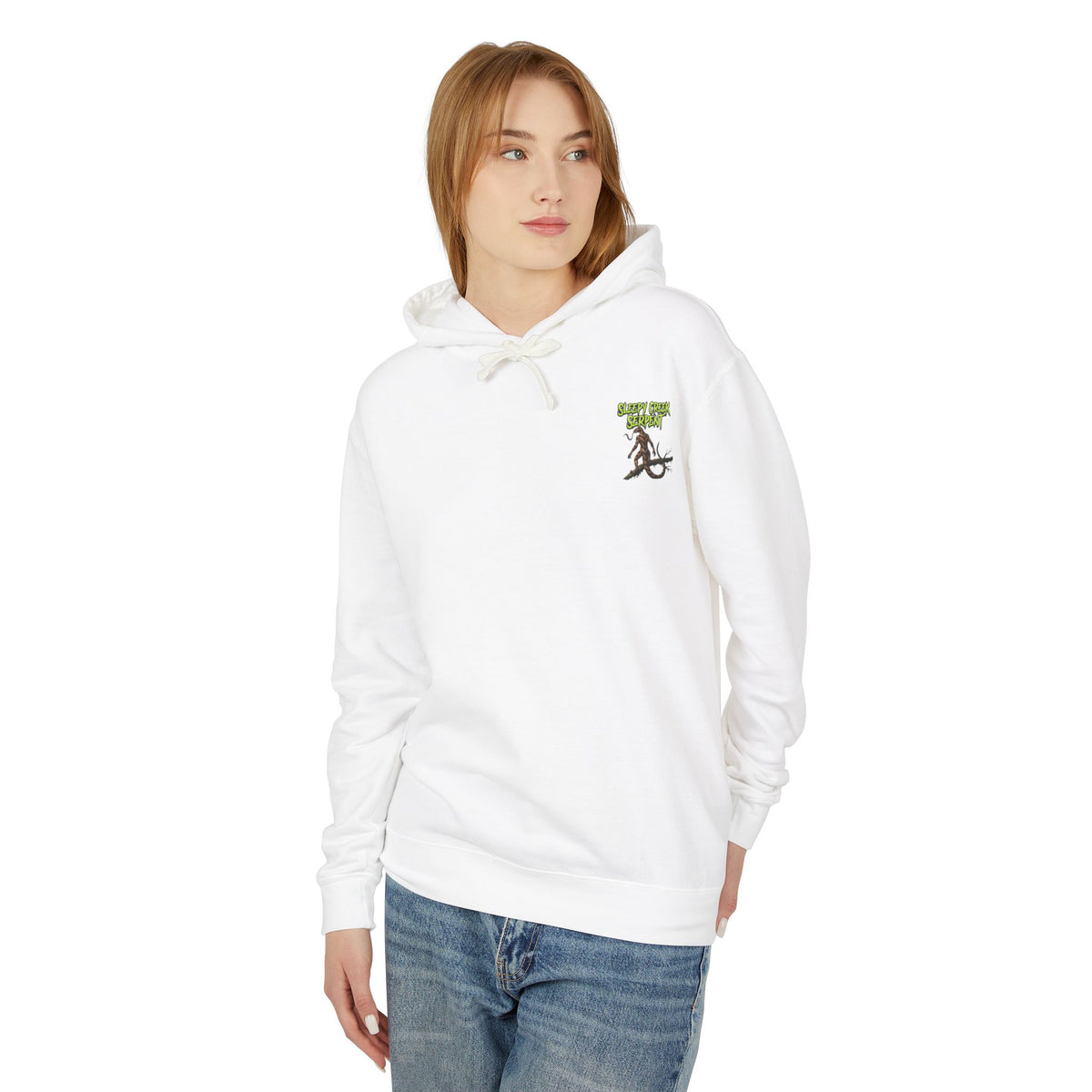 SLEEPY CREEK SERPENT LAKE SIGN  Lightweight Hooded Sweatshirt