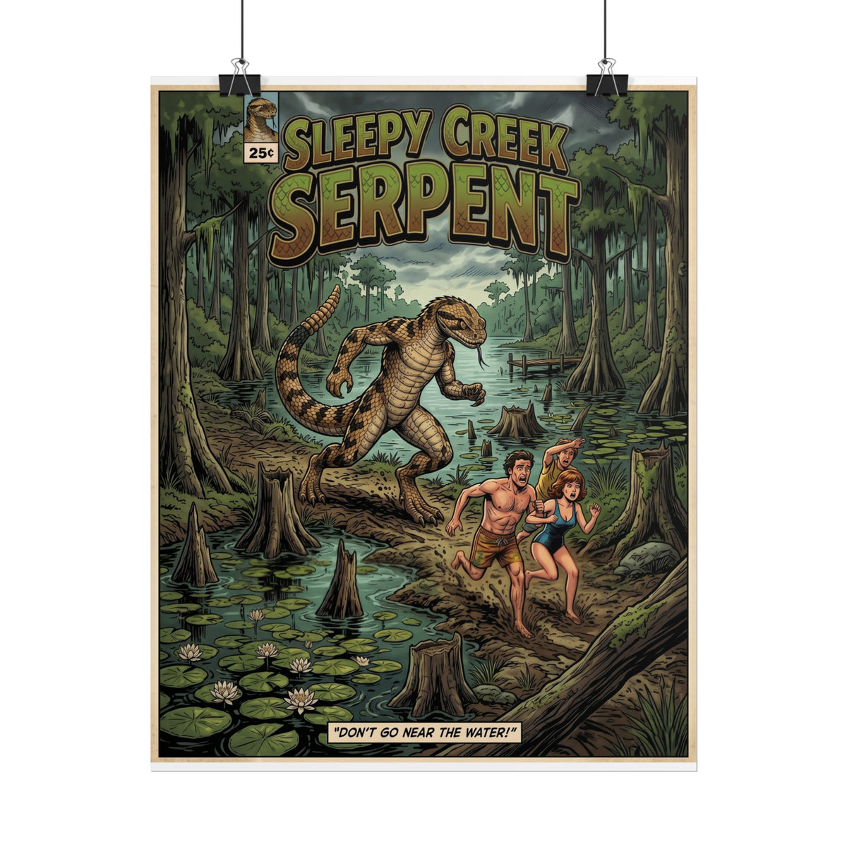 SLEEPY CREEK SERPENT COMIC LOOK Rolled Posters