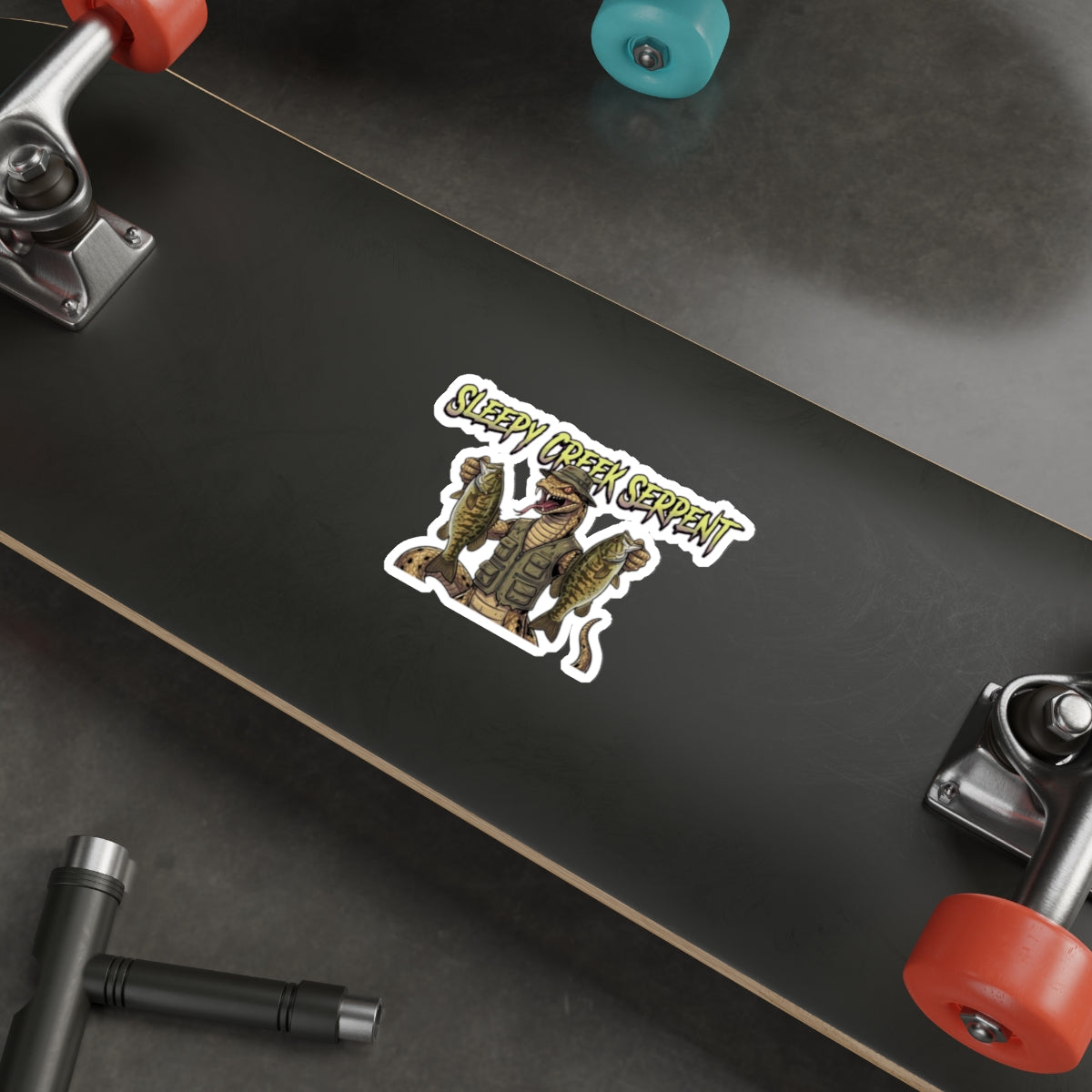 SLEEPY CREEK SERPENT SMALLMOUTH FRENZY Die-Cut Stickers
