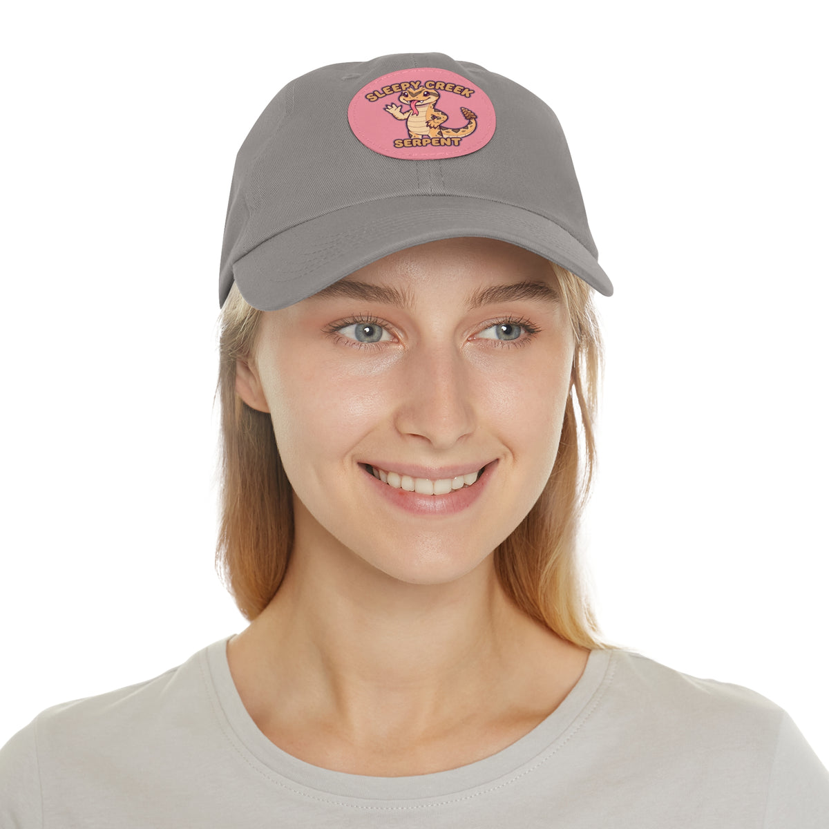 SLEEPY CREEK SERPENT CUTE Hat with Leather Patch (Round)