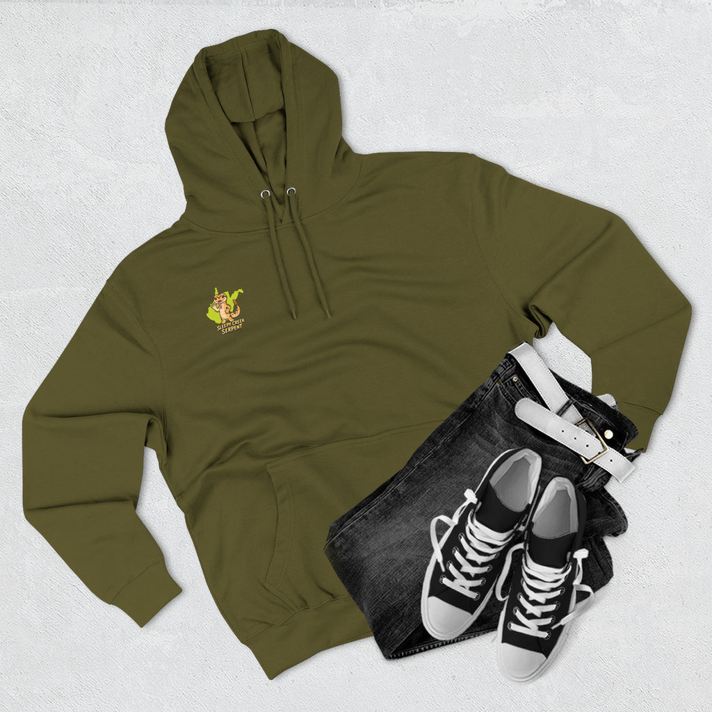I Was Hugged By.... SLEEPY CREEK SERPENT WV Three-Panel Fleece Hoodie