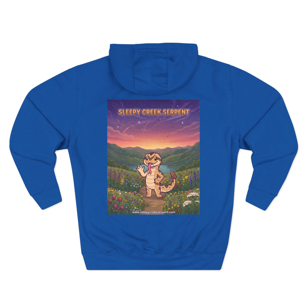 SLEEPY CREEK SERPENT CUTE Three-Panel Fleece Hoodie