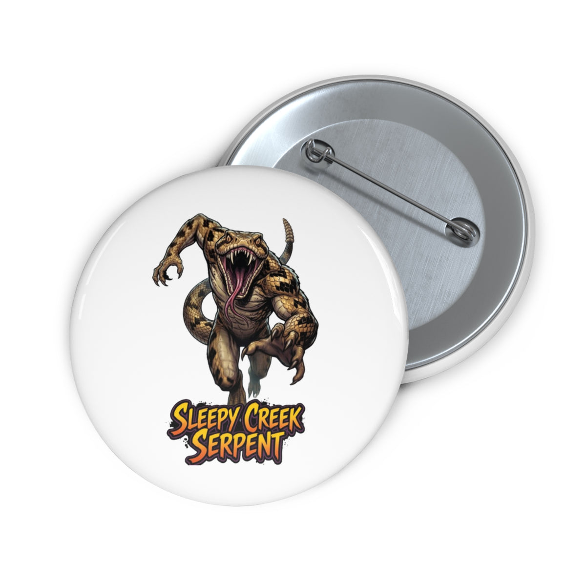 SLEEPY CREEK SERPENT CHASE Custom Pin Buttons