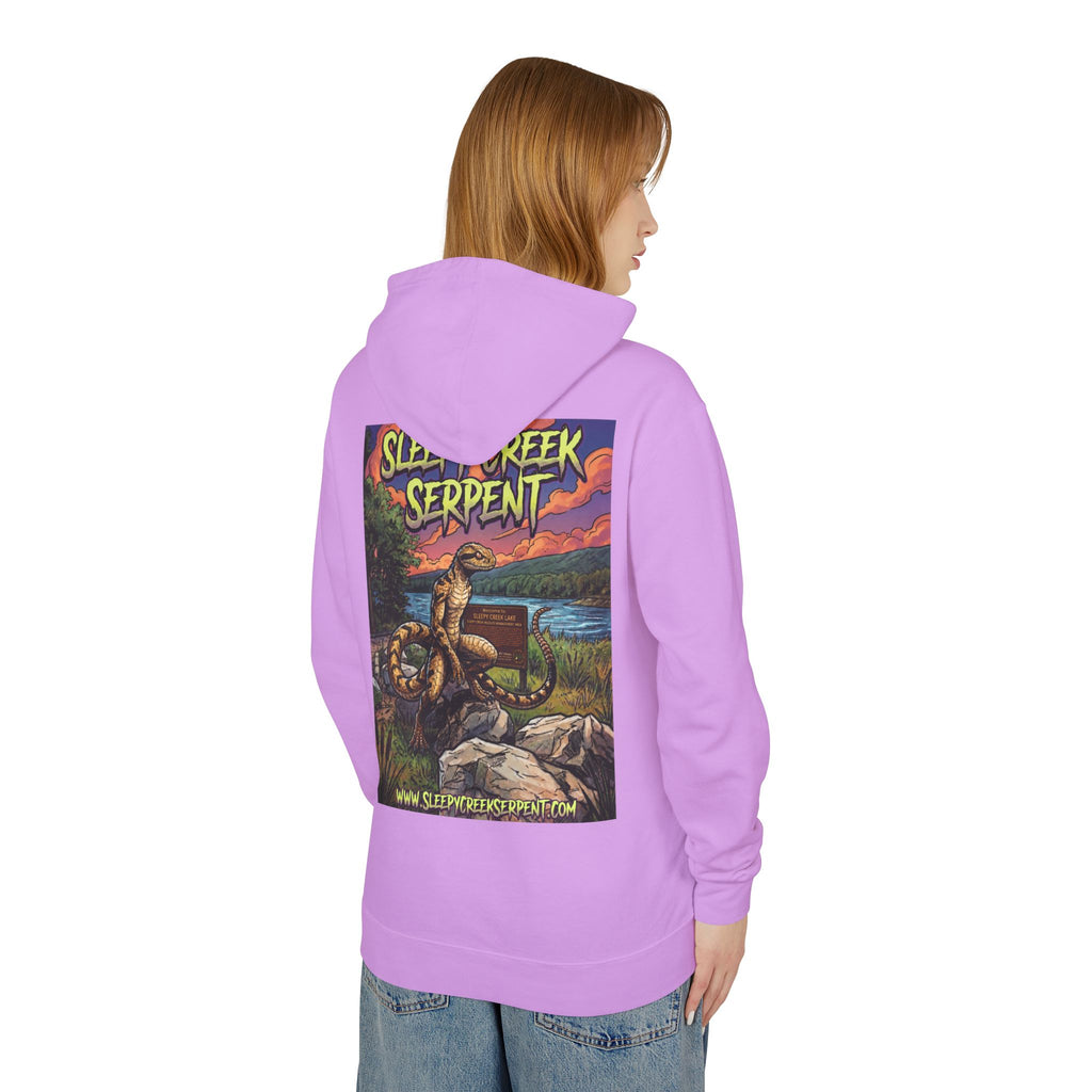 SLEEPY CREEK SERPENT LAKE SIGN  Lightweight Hooded Sweatshirt