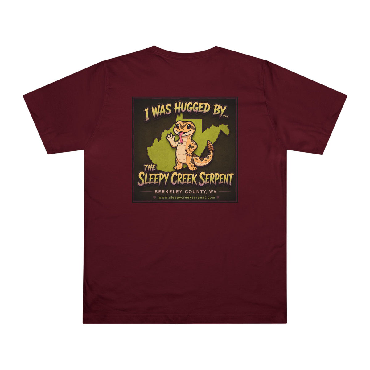 I Was Hugged By... SLEEPY CREEK SERPENT WV Deluxe T-shirt