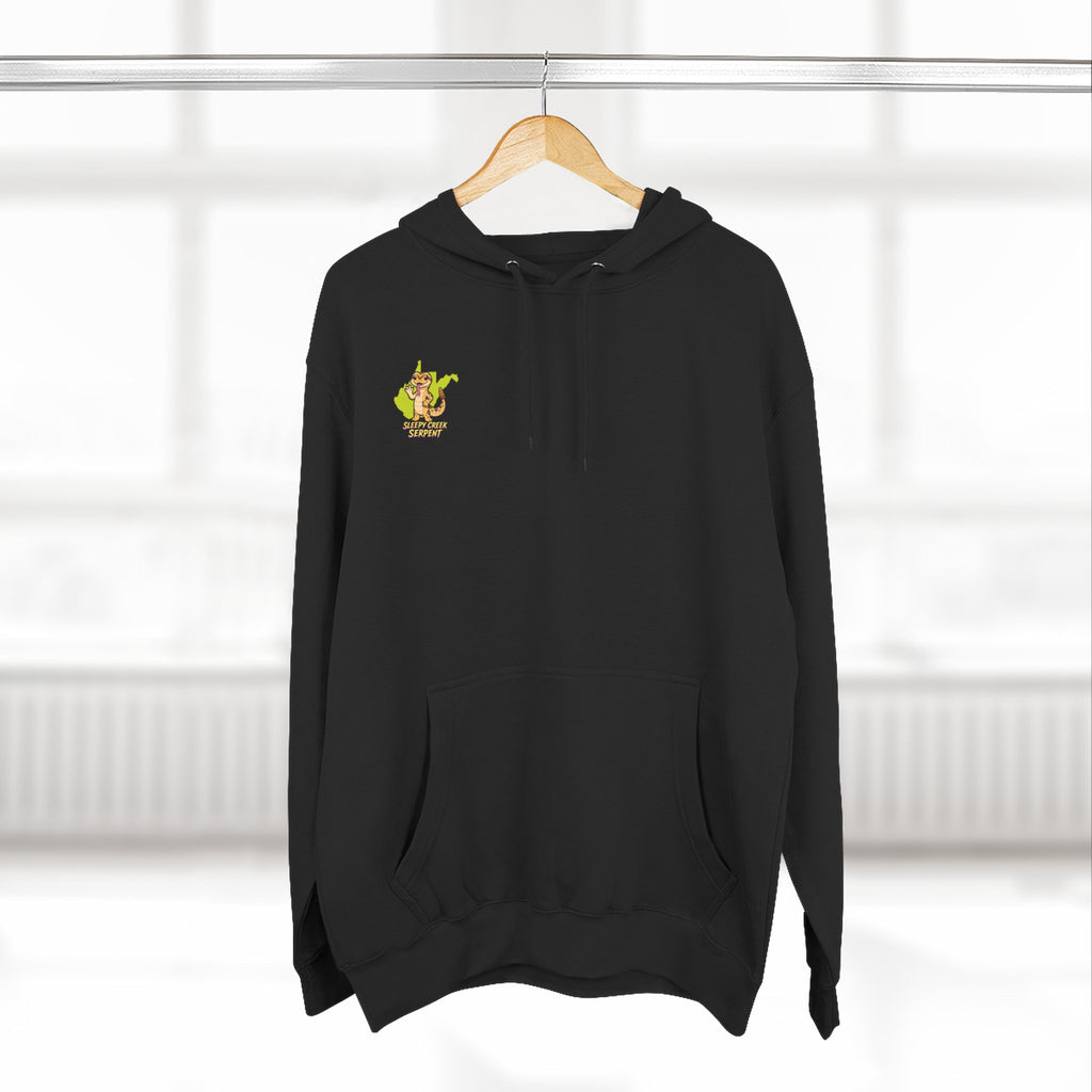 I Was Hugged By.... SLEEPY CREEK SERPENT WV Three-Panel Fleece Hoodie