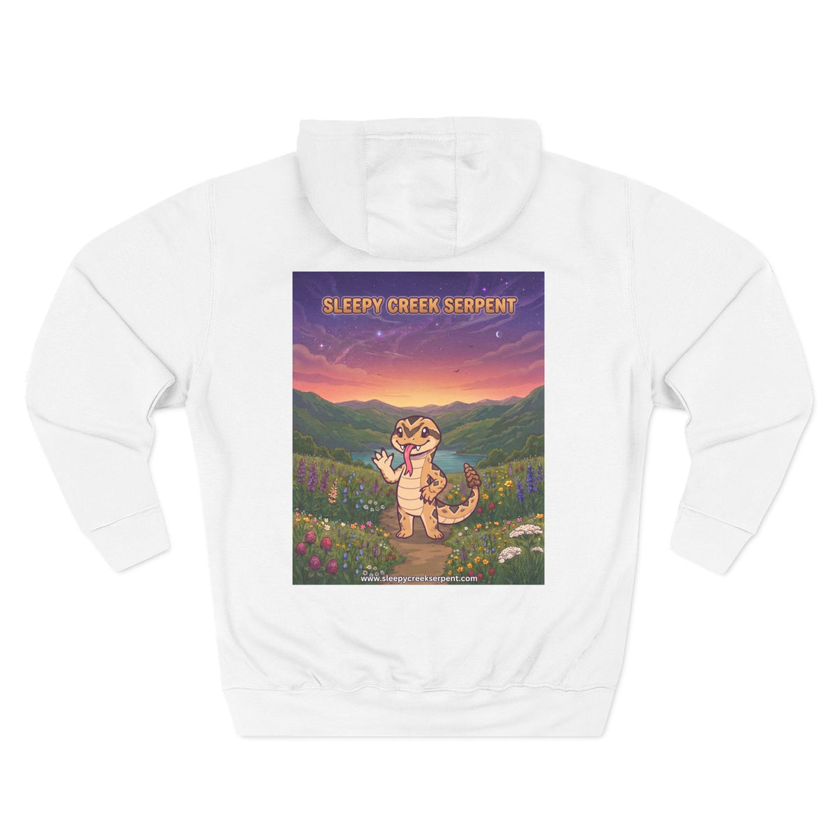 SLEEPY CREEK SERPENT CUTE Three-Panel Fleece Hoodie