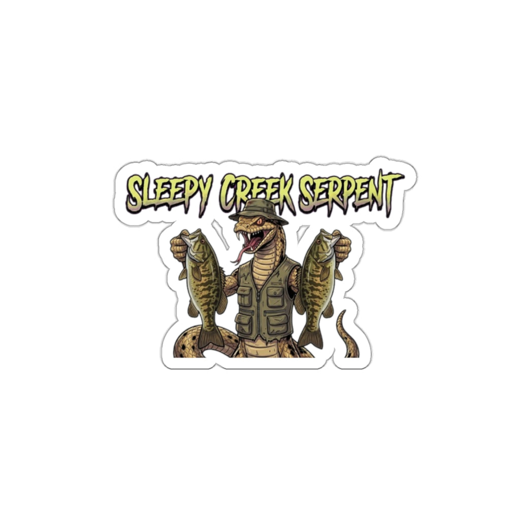 SLEEPY CREEK SERPENT SMALLMOUTH FRENZY Die-Cut Stickers