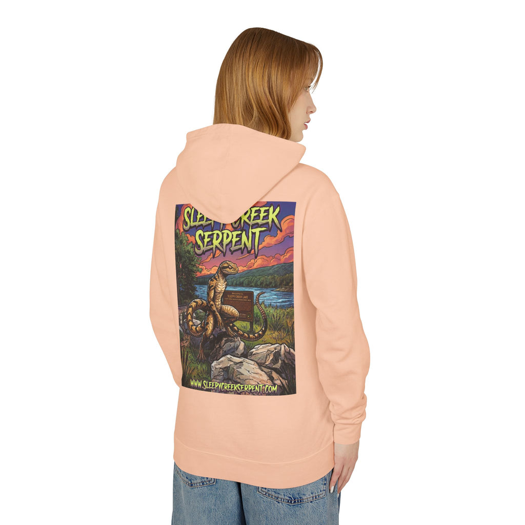 SLEEPY CREEK SERPENT LAKE SIGN  Lightweight Hooded Sweatshirt