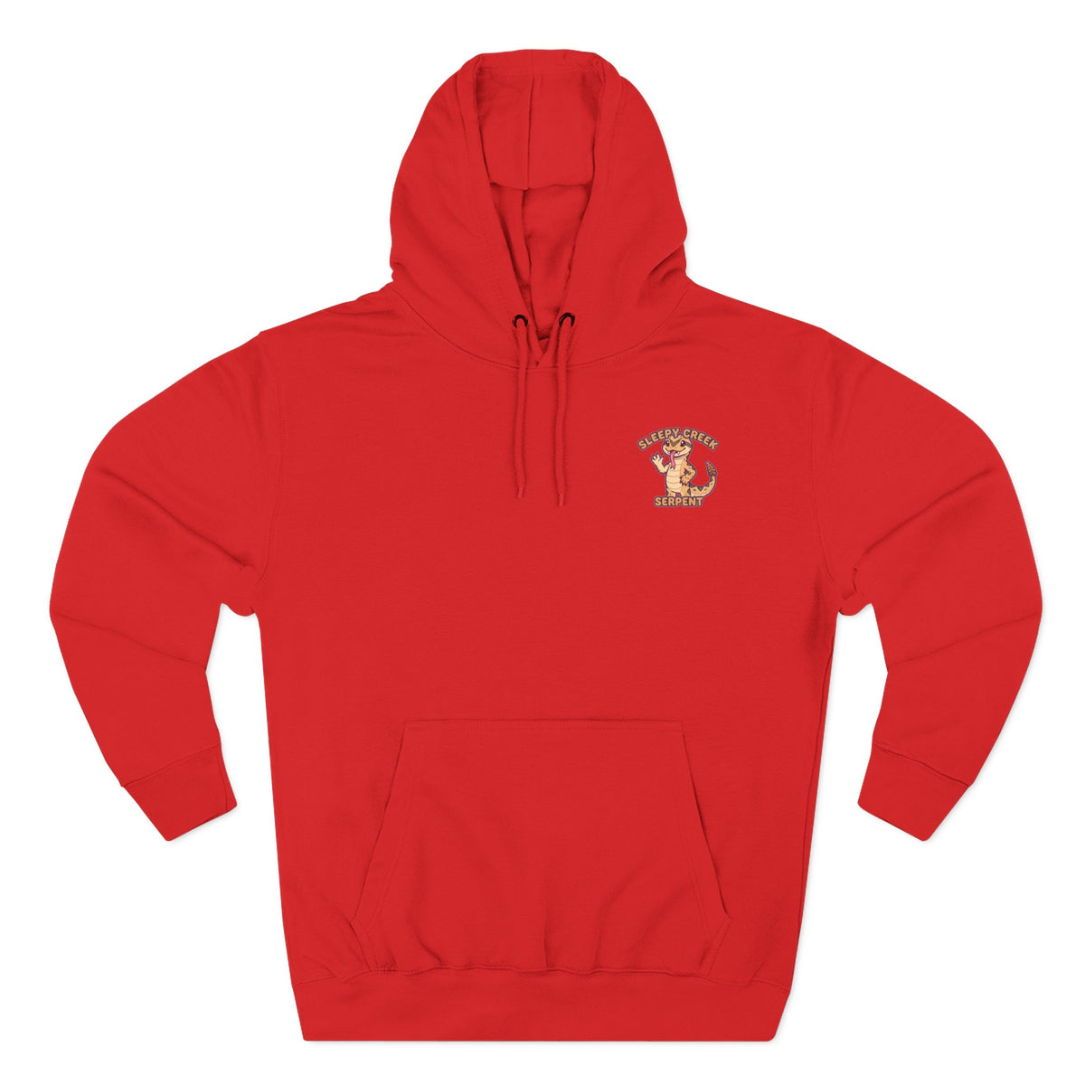 SLEEPY CREEK SERPENT CUTE Three-Panel Fleece Hoodie