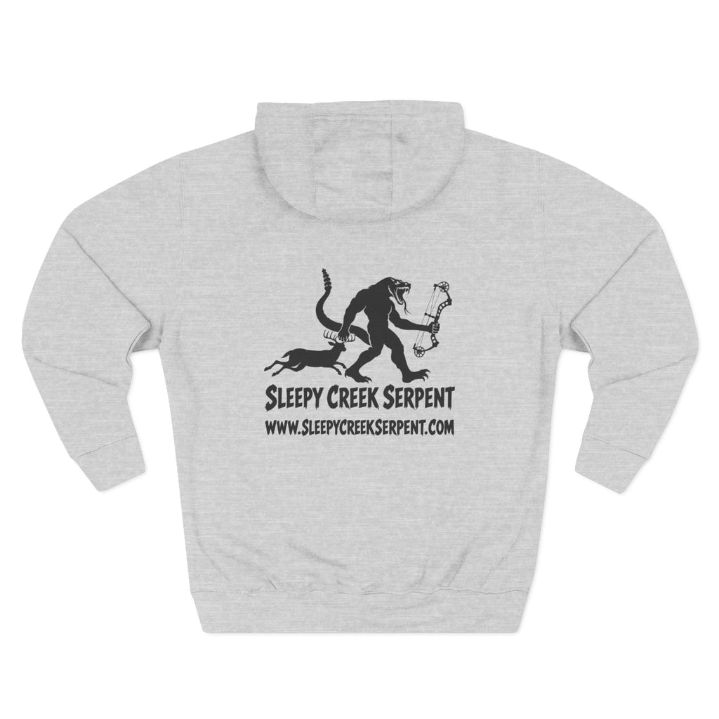 SLEEPY CREEK SERPENT BOW SEASON Three-Panel Fleece Hoodie