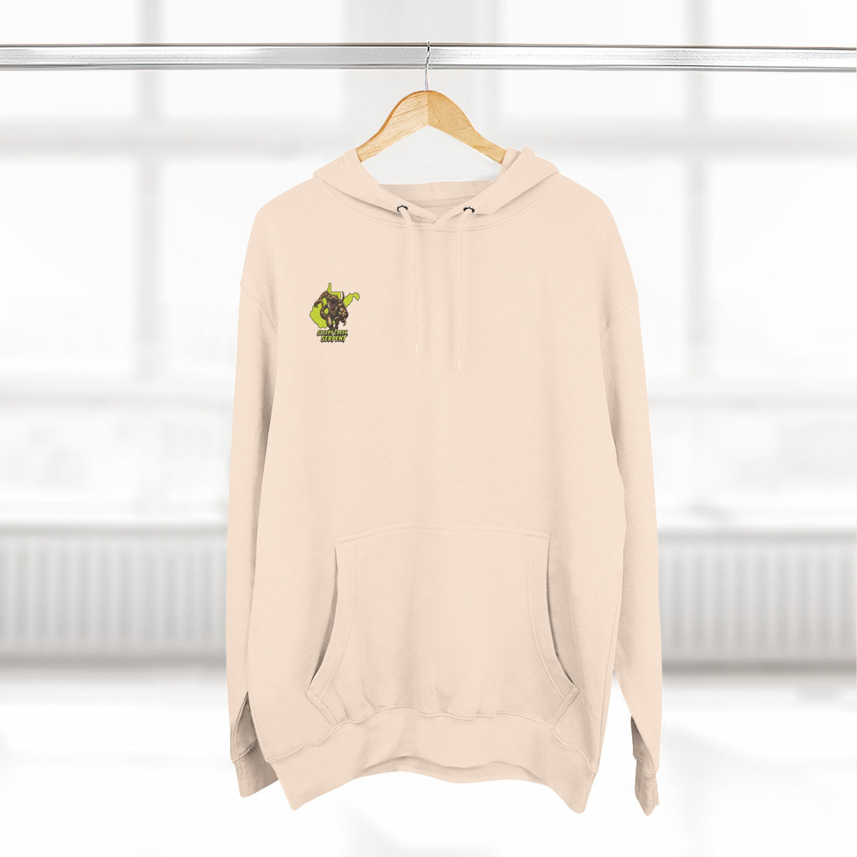 I Was Bit By.... SLEEPY CREEK SERPENT WV Three-Panel Fleece Hoodie