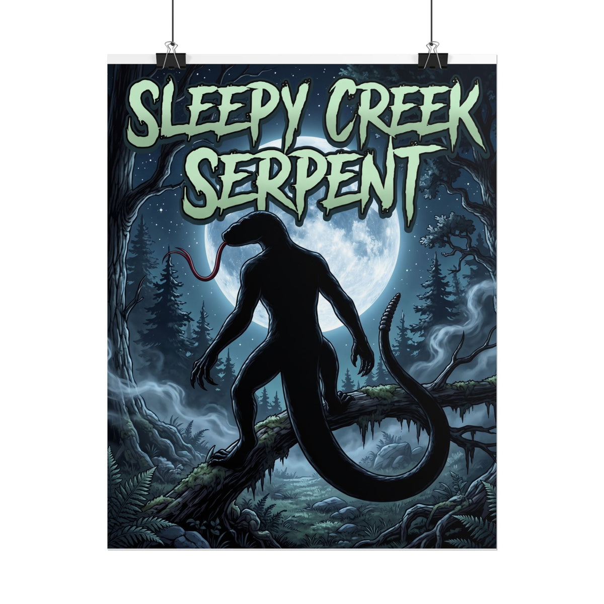 SLEEPY CREEK SERPENT FULL MOON Rolled Posters