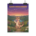 SLEEPY CREEK SERPENT CUTE BACKGROUND Rolled Posters