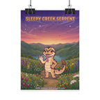 SLEEPY CREEK SERPENT CUTE BACKGROUND Rolled Posters