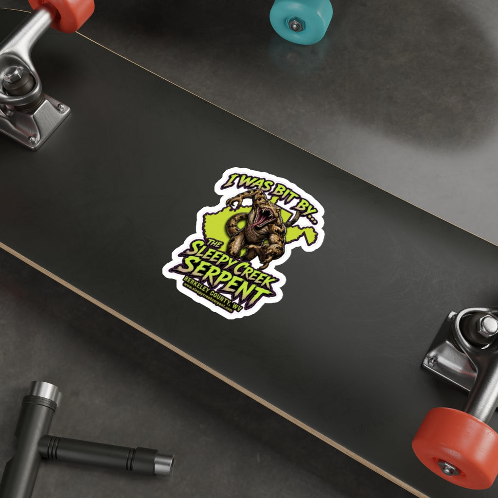 I Was Bit By .... THE SLEEPY CREEK SERPENT  Die-Cut Stickers