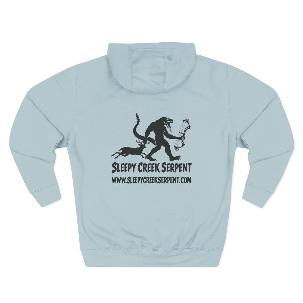 SLEEPY CREEK SERPENT BOW SEASON Three-Panel Fleece Hoodie