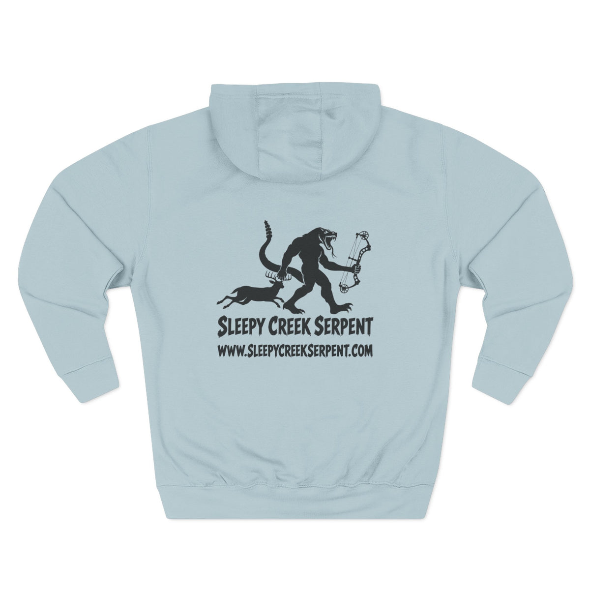 SLEEPY CREEK SERPENT BOW SEASON Three-Panel Fleece Hoodie