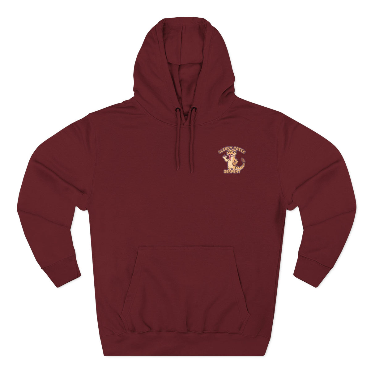 SLEEPY CREEK SERPENT CUTE Three-Panel Fleece Hoodie