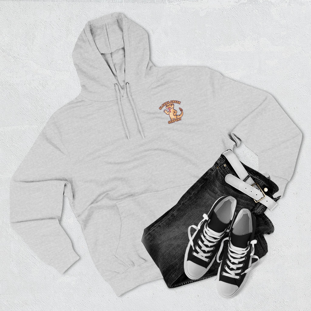 SLEEPY CREEK SERPENT CUTE Three-Panel Fleece Hoodie