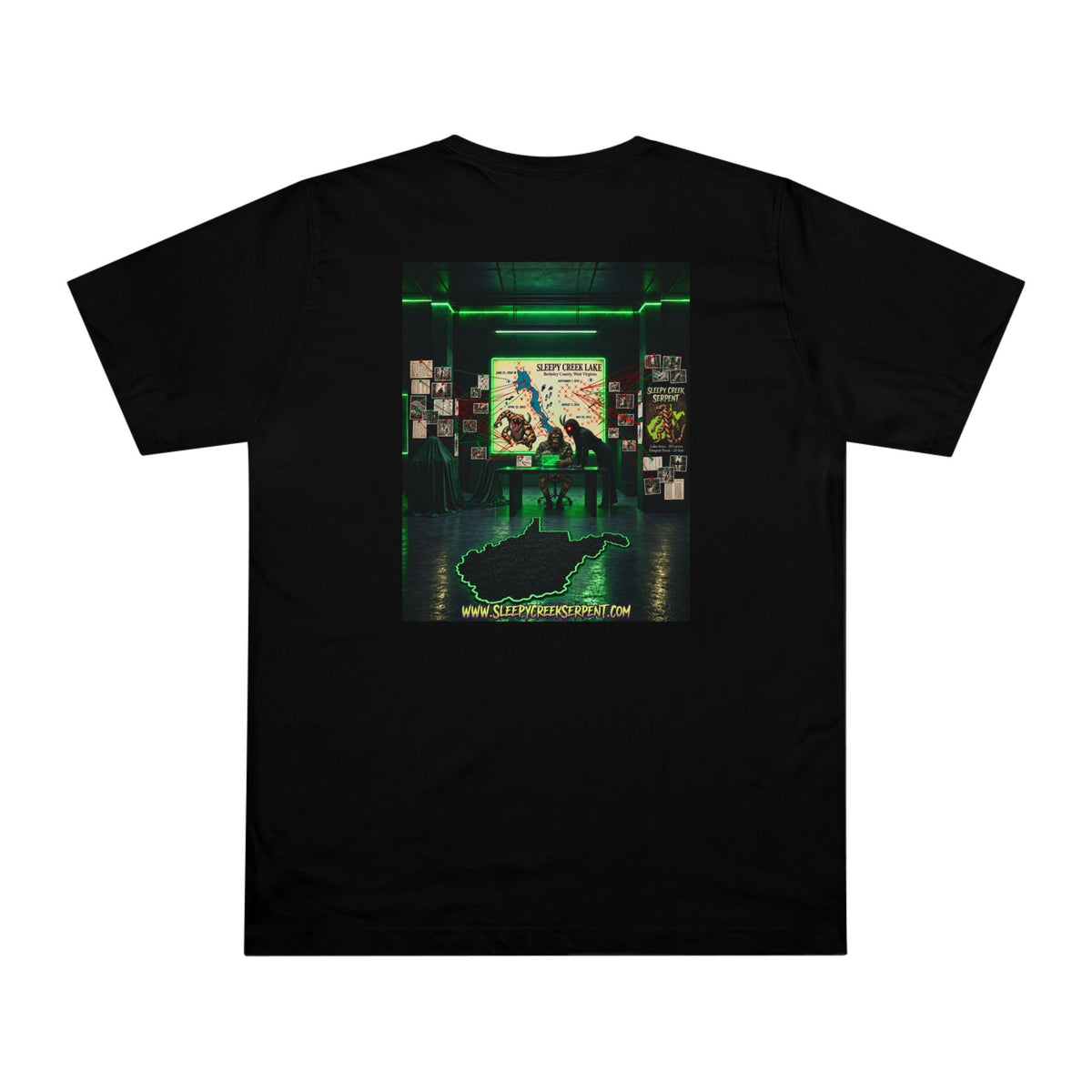 BEING HUNTED.... SLEEPY CREEK SERPENT Deluxe T-shirt