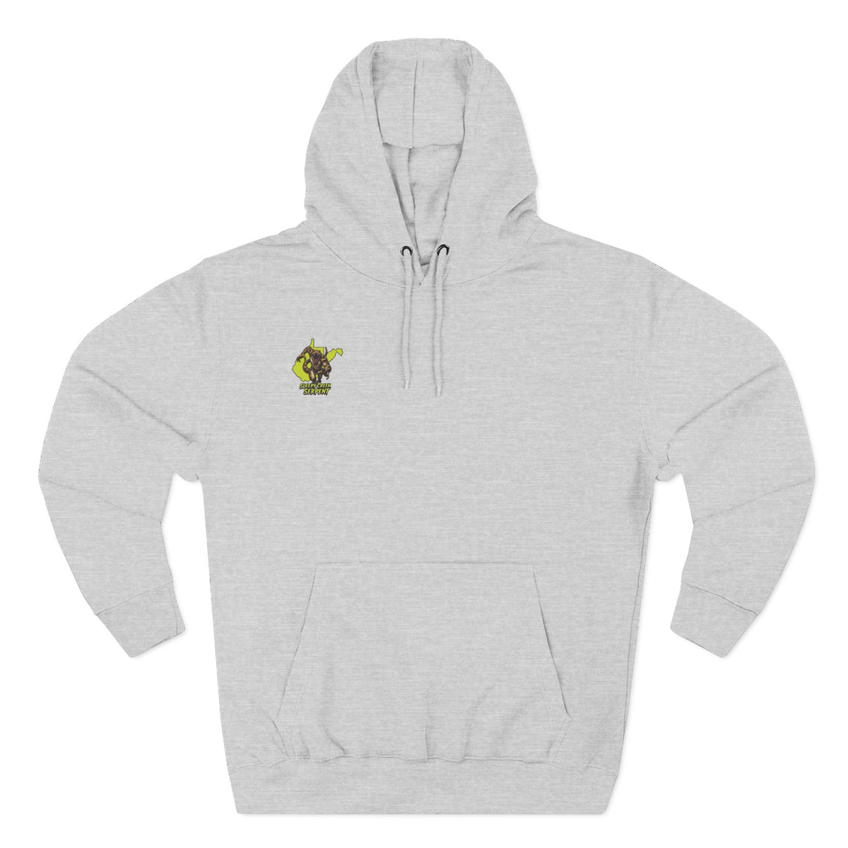 I Was Bit By.... SLEEPY CREEK SERPENT WV Three-Panel Fleece Hoodie