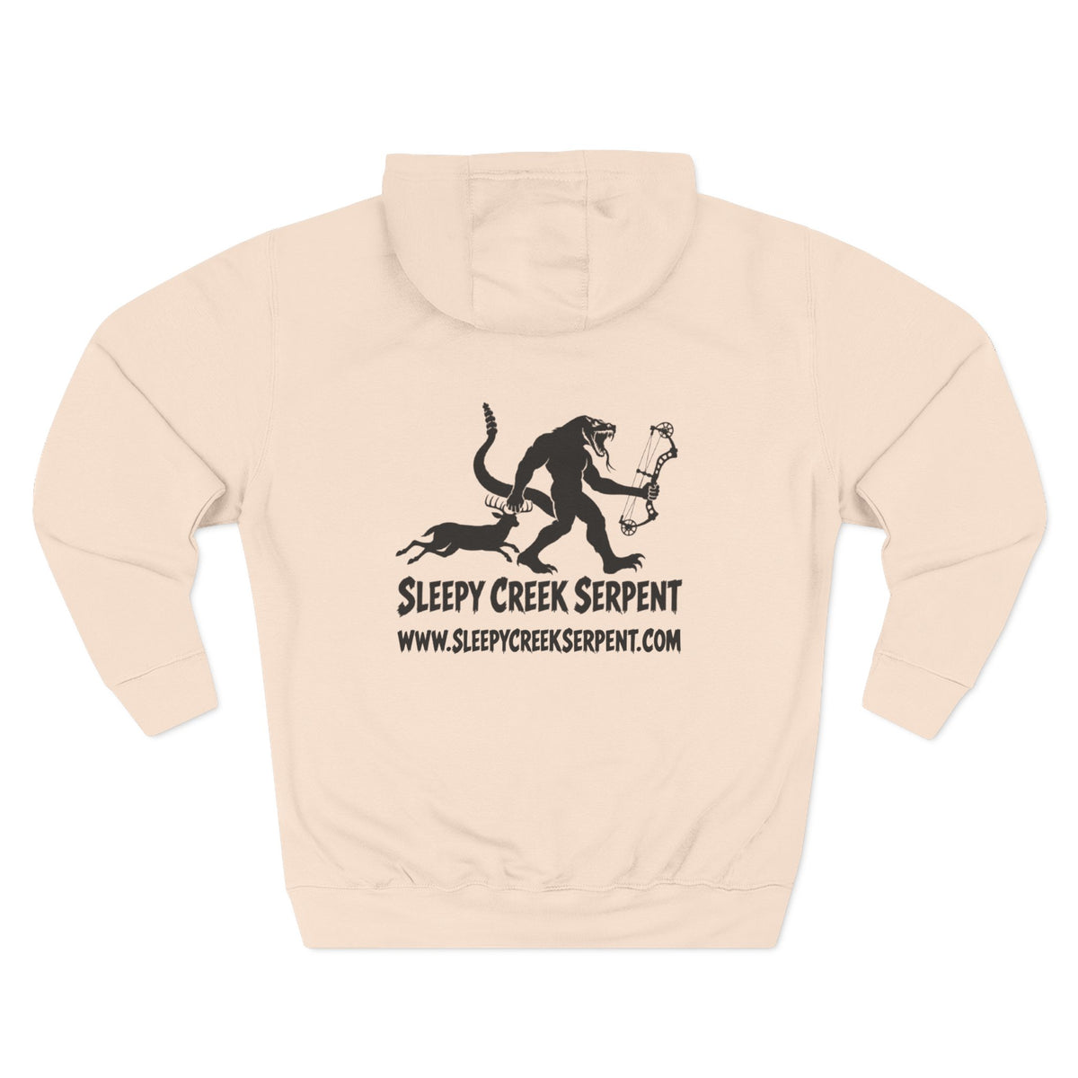 SLEEPY CREEK SERPENT BOW SEASON Three-Panel Fleece Hoodie