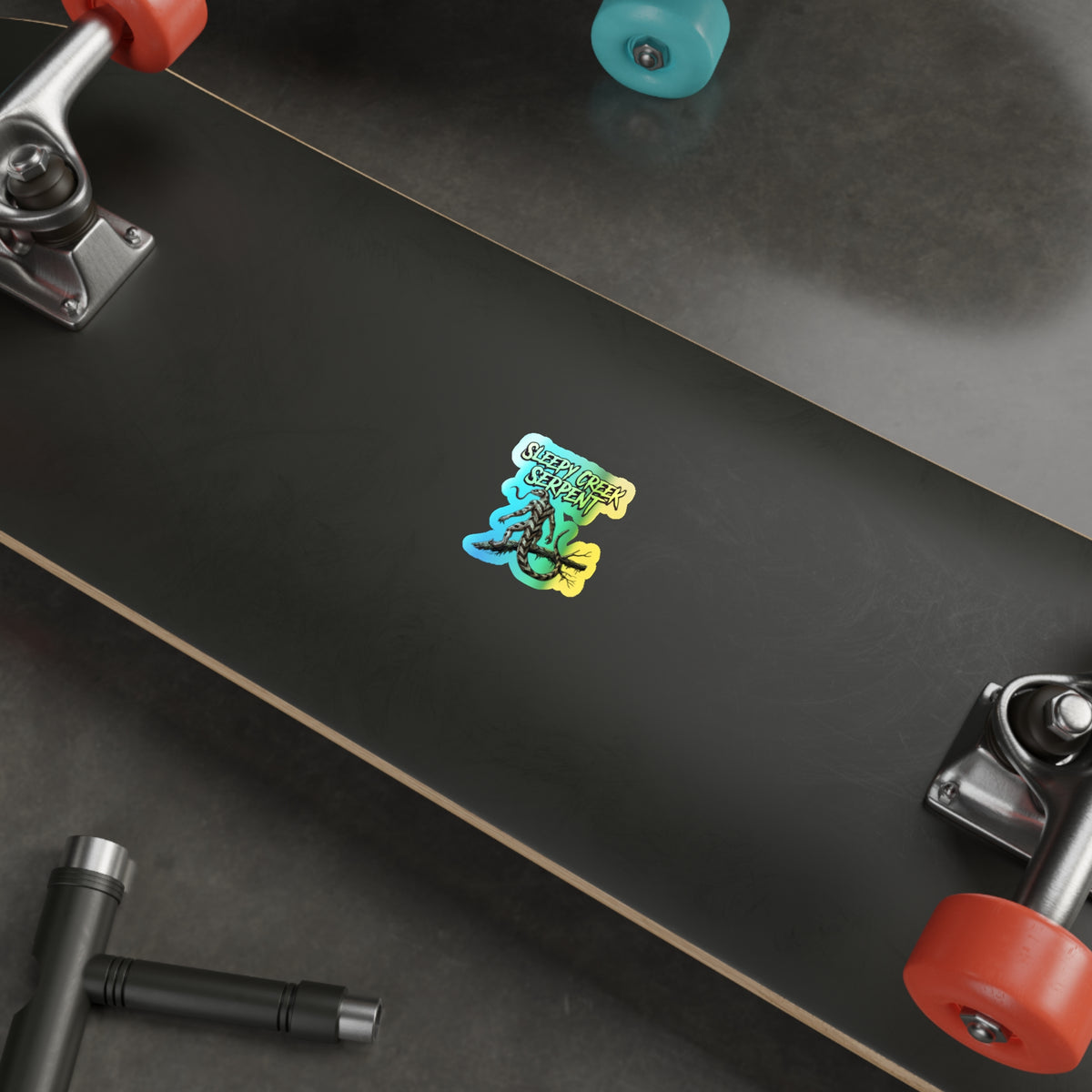 SLEEPY CREEK SERPENT Holographic Die-cut Stickers