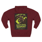 I Was Bit By.... SLEEPY CREEK SERPENT WV Three-Panel Fleece Hoodie