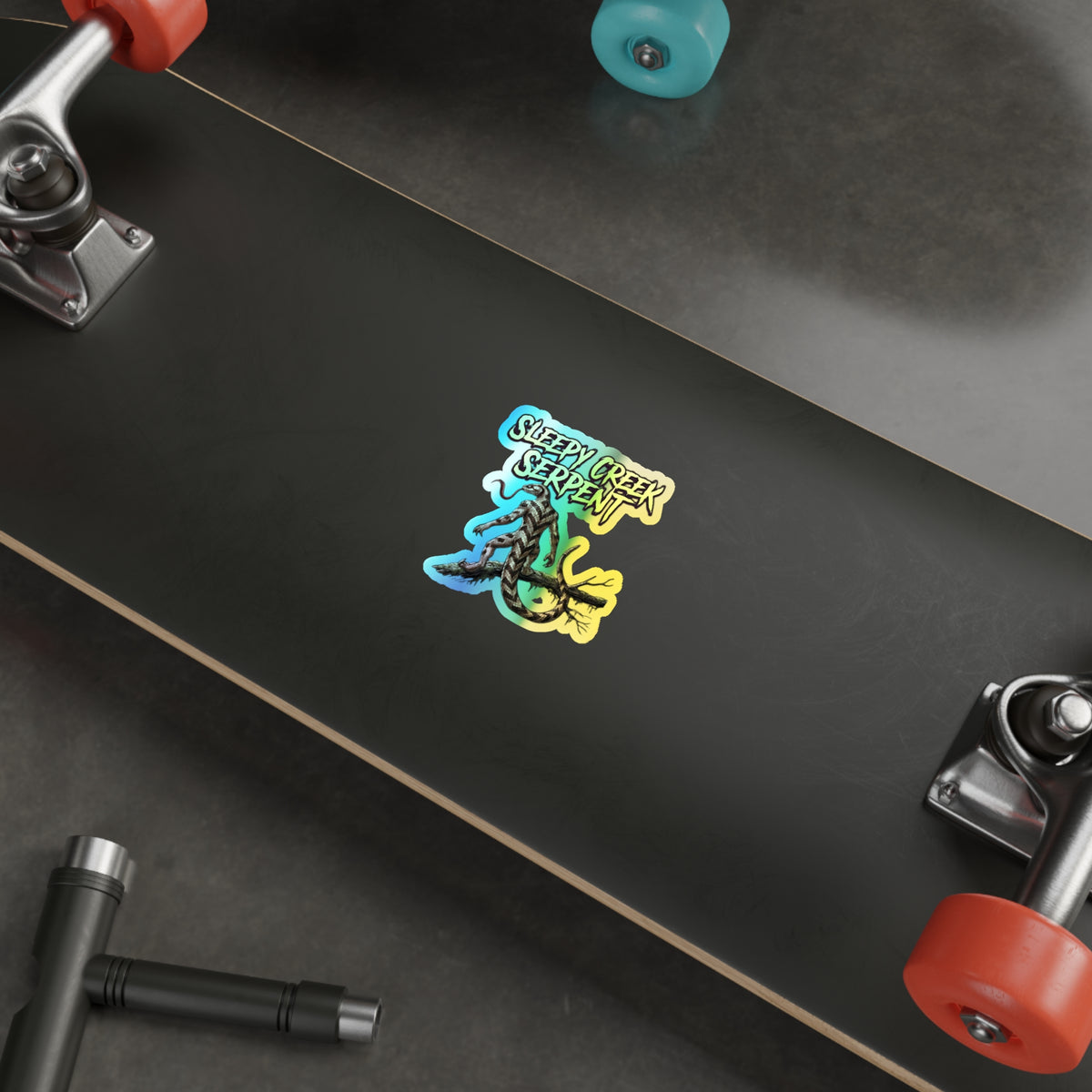 SLEEPY CREEK SERPENT Holographic Die-cut Stickers