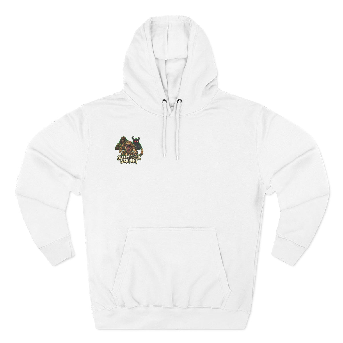 BEING HUNTED... SLEEPY CREEK SERPENT  Three-Panel Fleece Hoodie