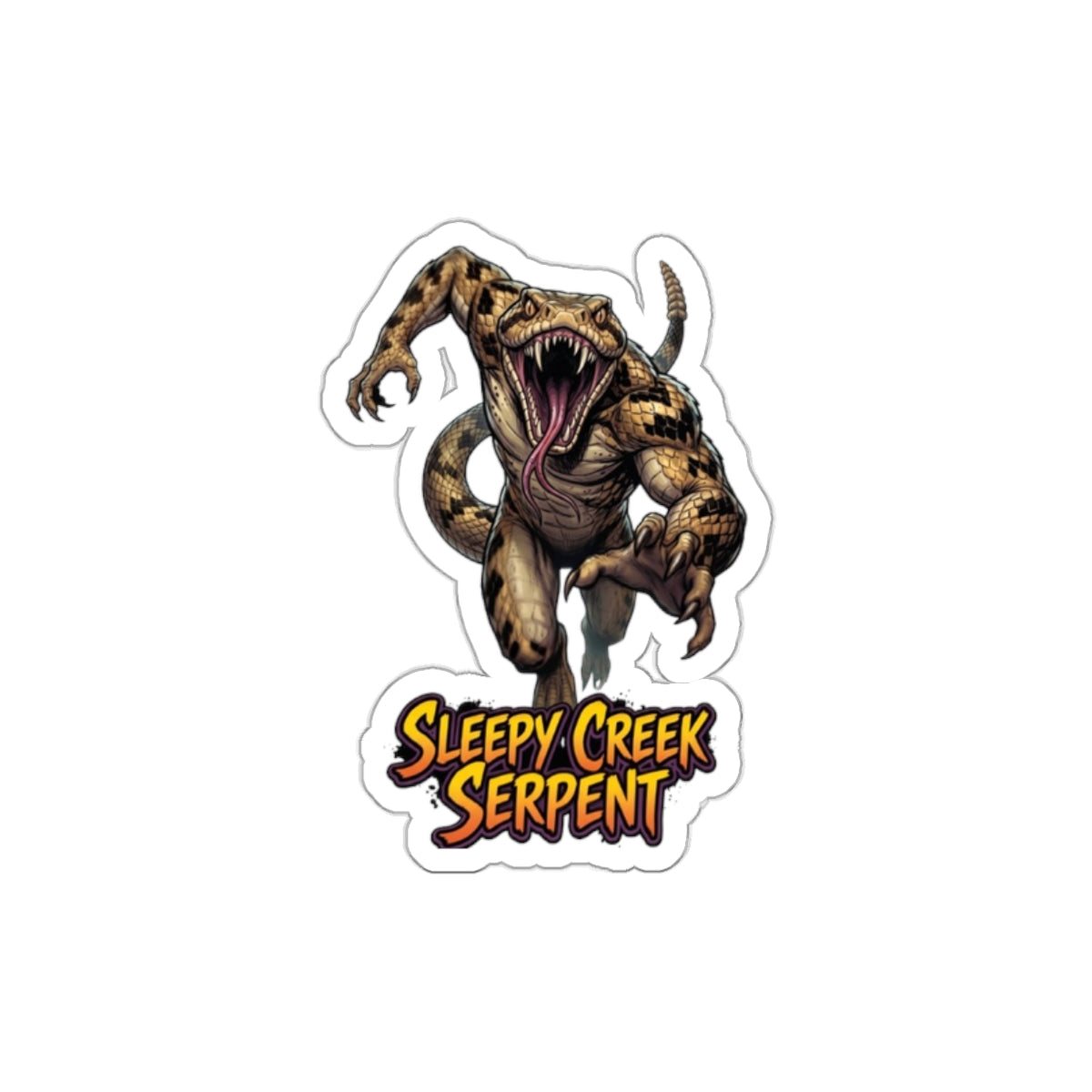 SLEEPY CREEK SERPENT CHASE Die-Cut Stickers