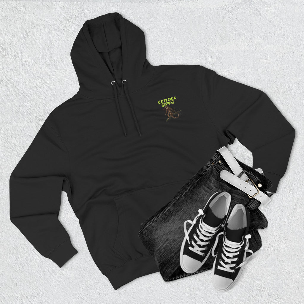 SLEEPY CREEK SERPENT OVERLOOK Three-Panel Fleece Hoodie