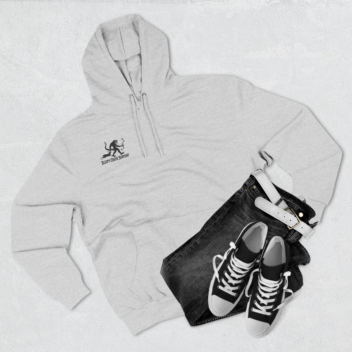 SLEEPY CREEK SERPENT BOW SEASON Three-Panel Fleece Hoodie