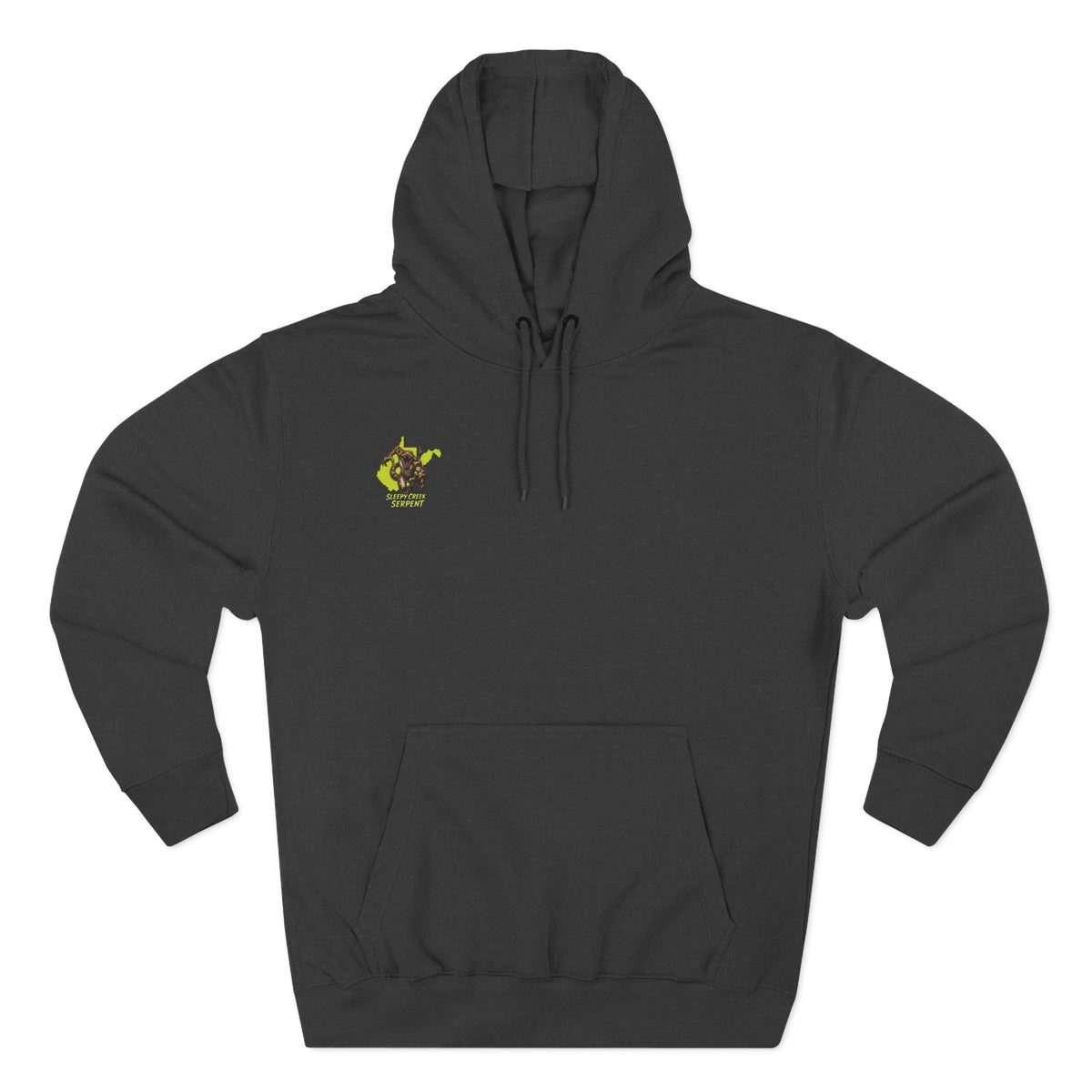 I Was Bit By.... SLEEPY CREEK SERPENT WV Three-Panel Fleece Hoodie