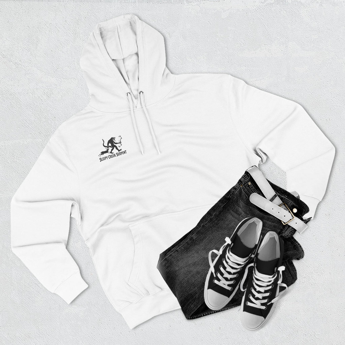 SLEEPY CREEK SERPENT BOW SEASON Three-Panel Fleece Hoodie