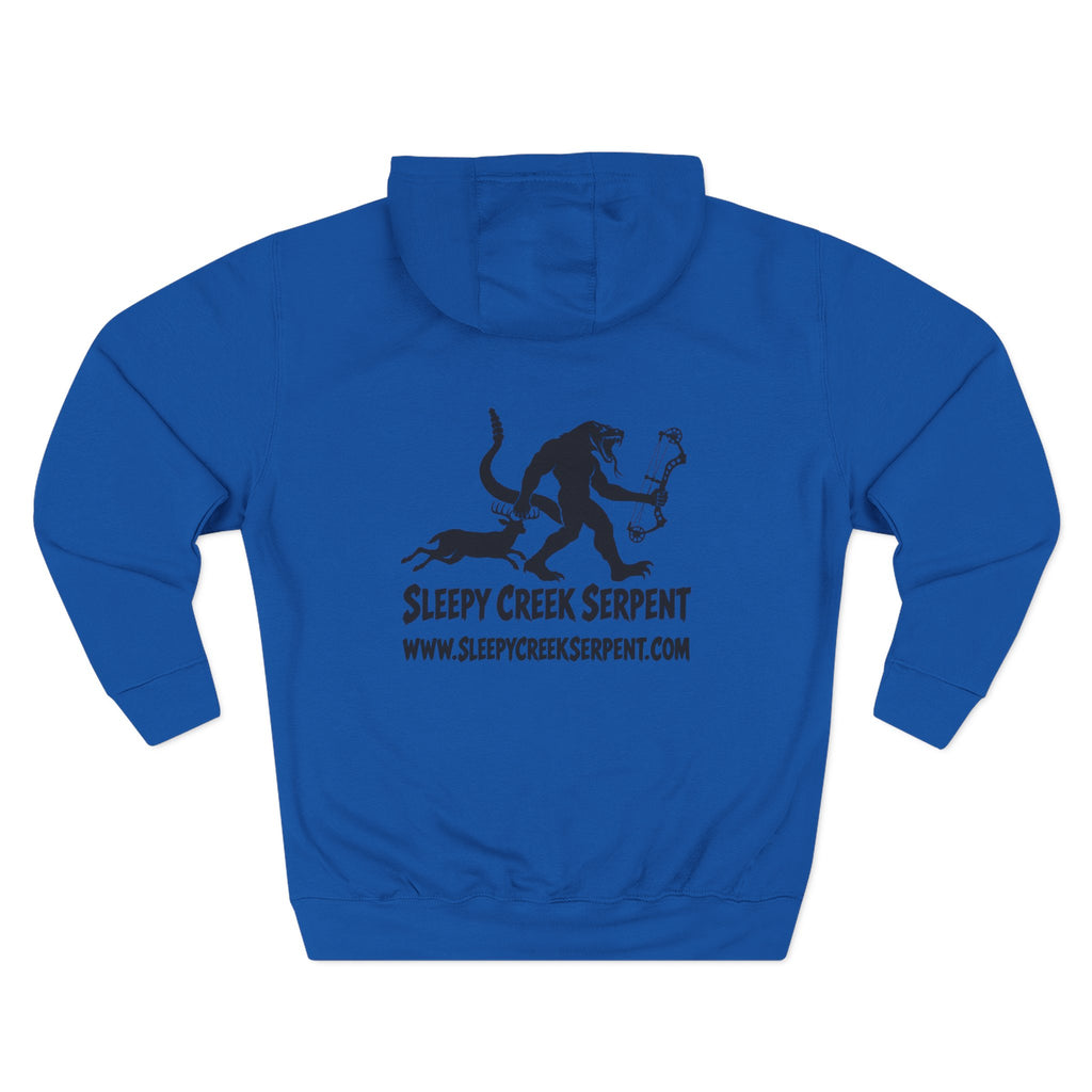 SLEEPY CREEK SERPENT BOW SEASON Three-Panel Fleece Hoodie