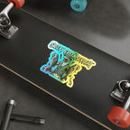 SLEEPY CREEK SERPENT  SMALLMOUTH FRENZY Holographic Die-cut Stickers