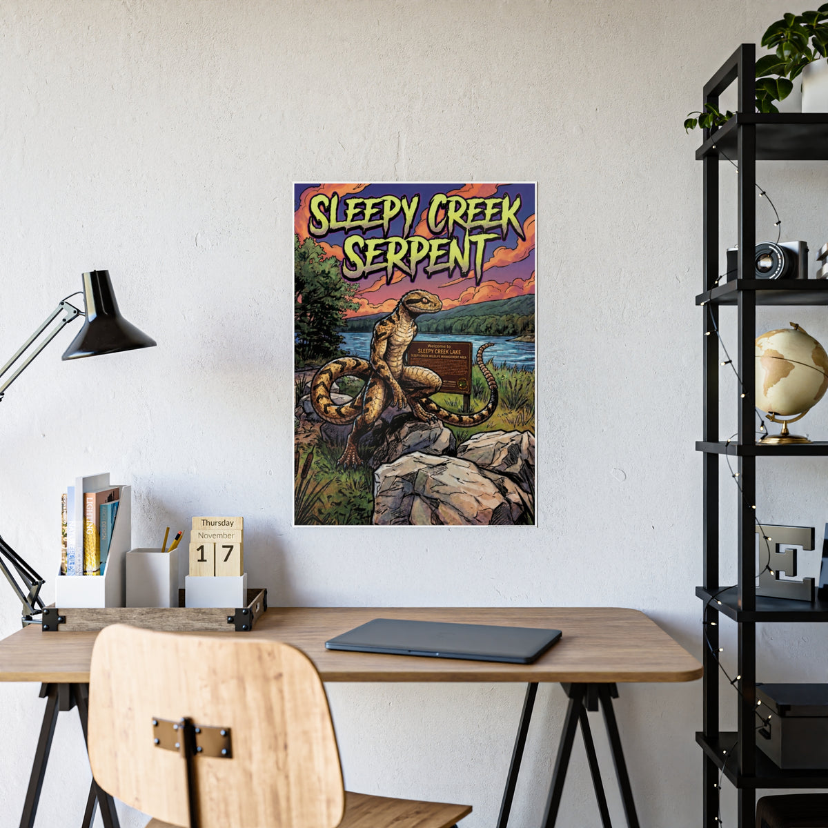 SLEEPY CREEK SERPENT LAKE SIGN Gloss Posters