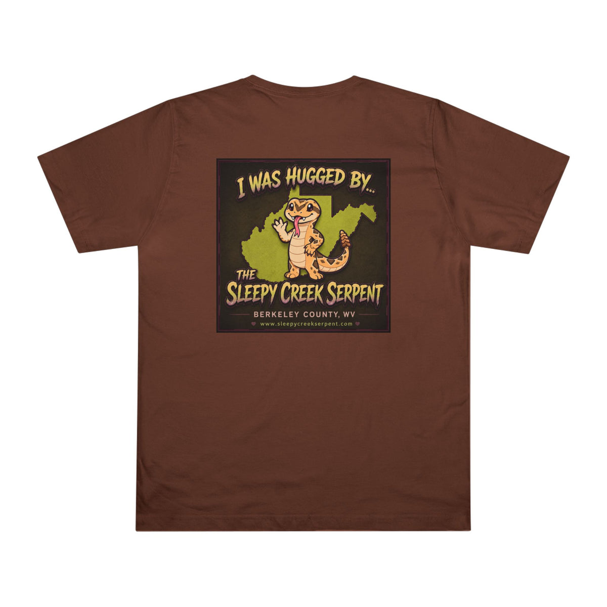 I Was Hugged By... SLEEPY CREEK SERPENT WV Deluxe T-shirt