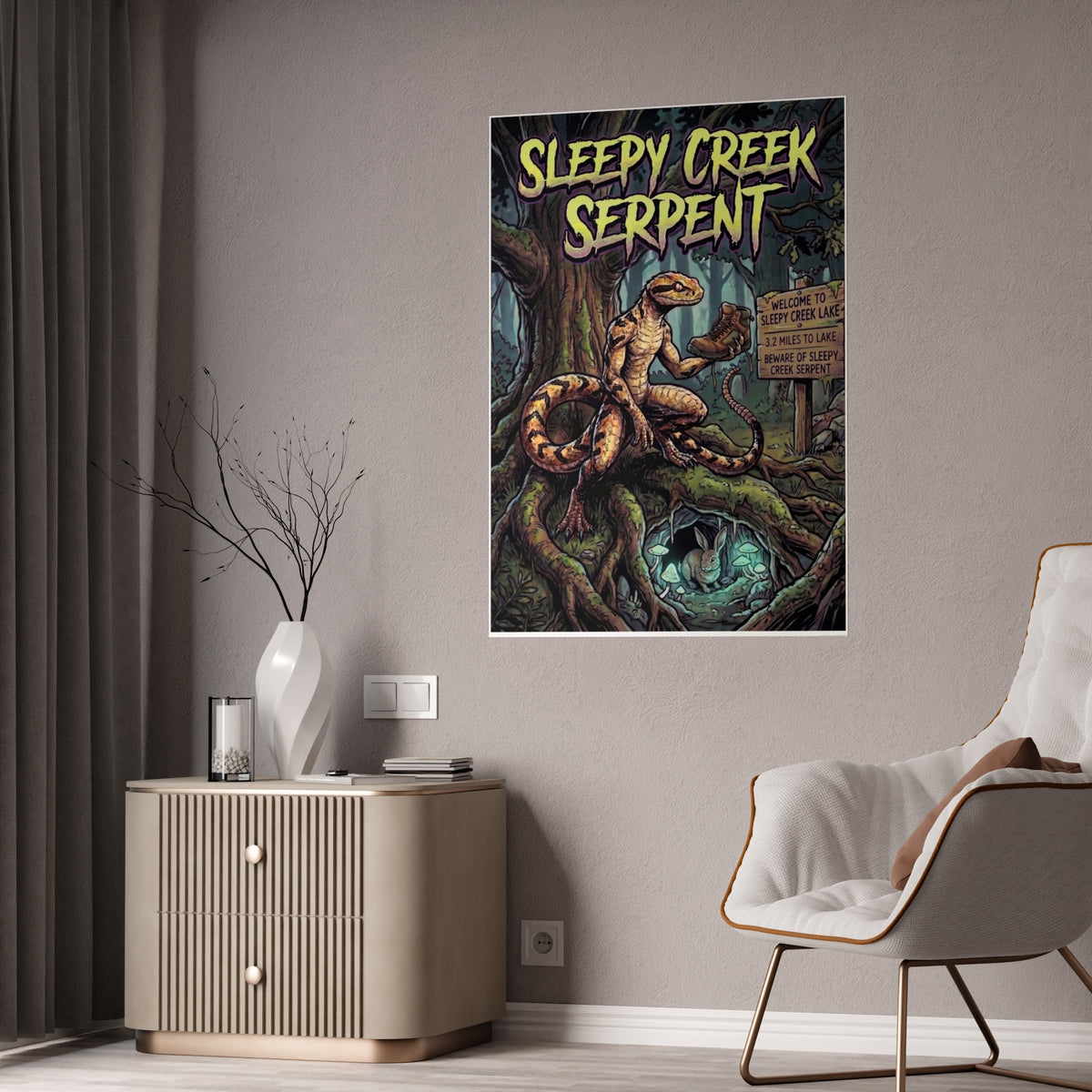 SLEEPY CREEK SERPENT HIKERS NIGHTMARE Gloss Posters