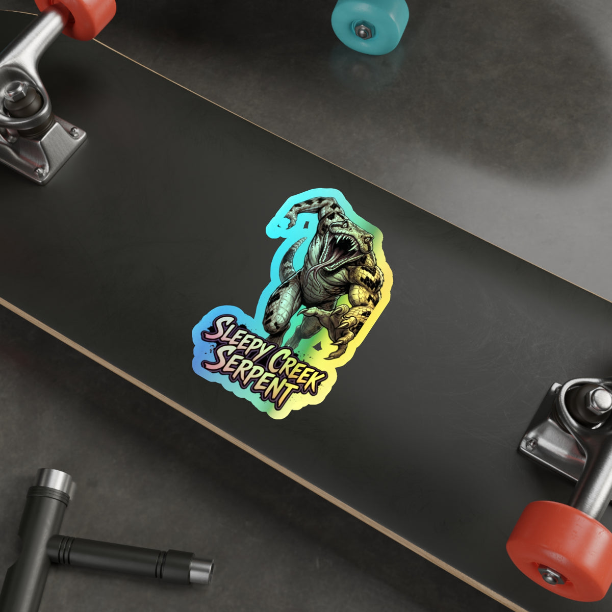 SLEEPY CREEK SERPENT CHASE Holographic Die-cut Stickers