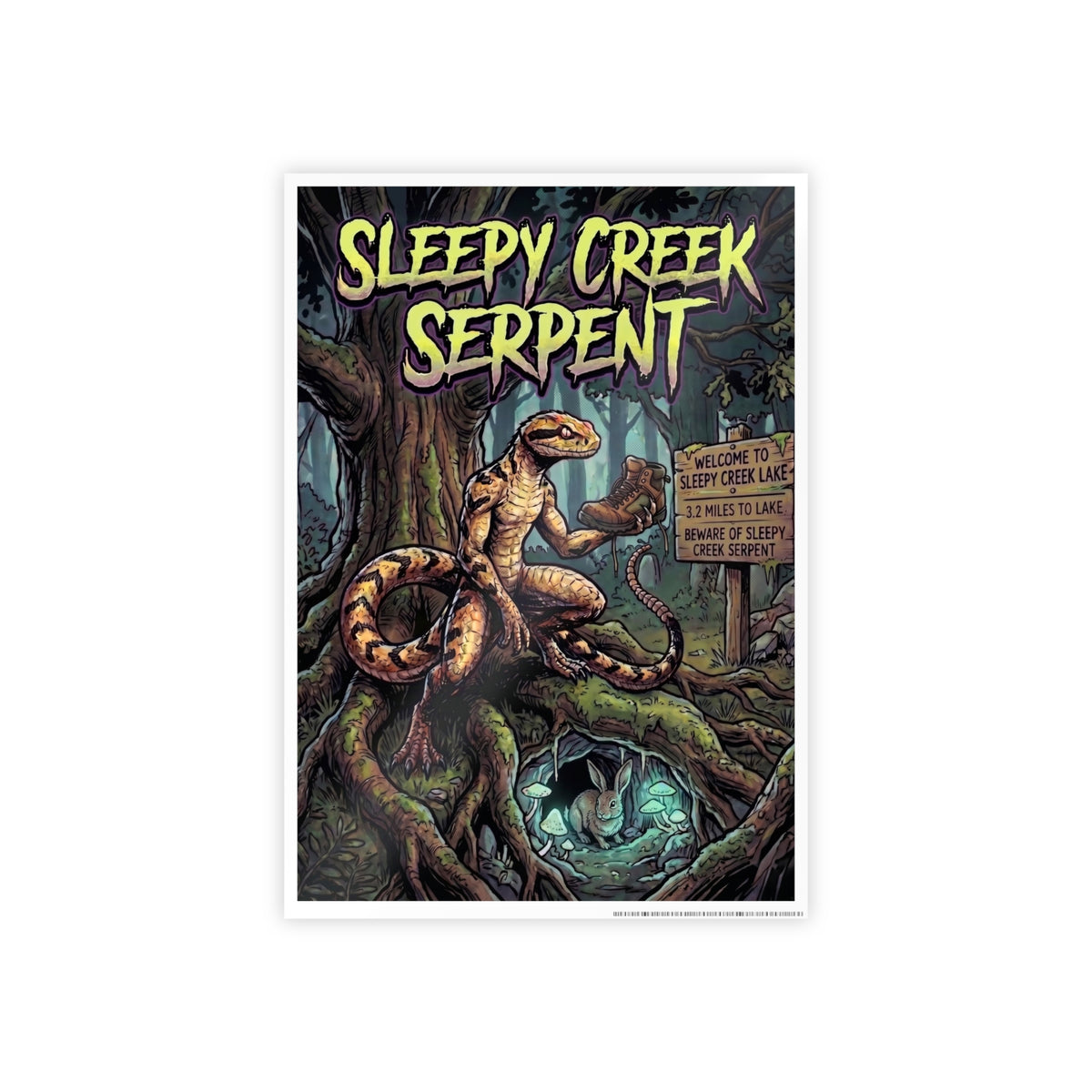 SLEEPY CREEK SERPENT HIKERS NIGHTMARE Gloss Posters