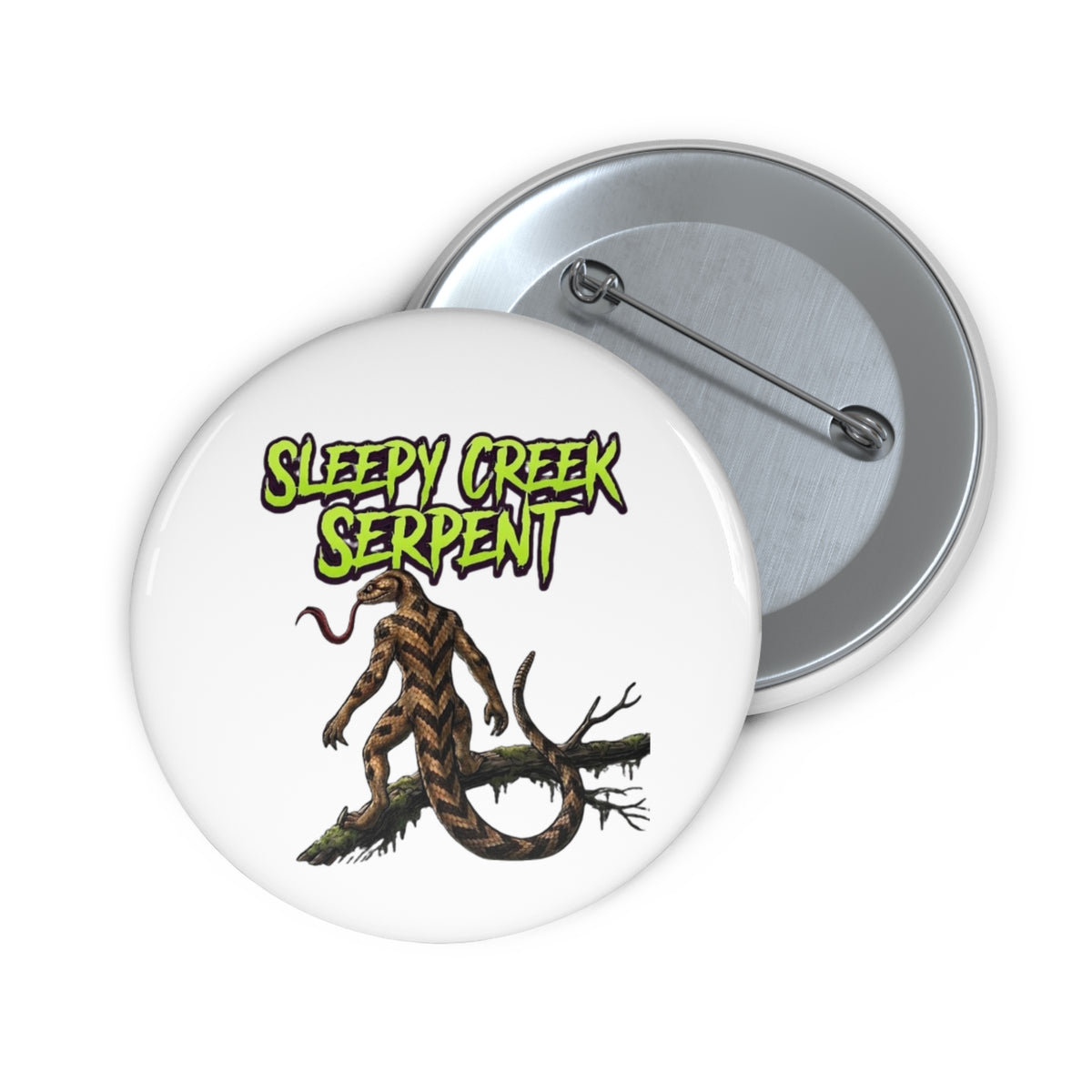 SLEEPY CREEK SERPENT Custom Pin Buttons