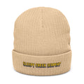 SLEEPY CREEK SERPENT LETTERING Ribbed Knit Beanie (Embroidery)