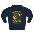 I Was Bit By.... SLEEPY CREEK SERPENT WV Three-Panel Fleece Hoodie