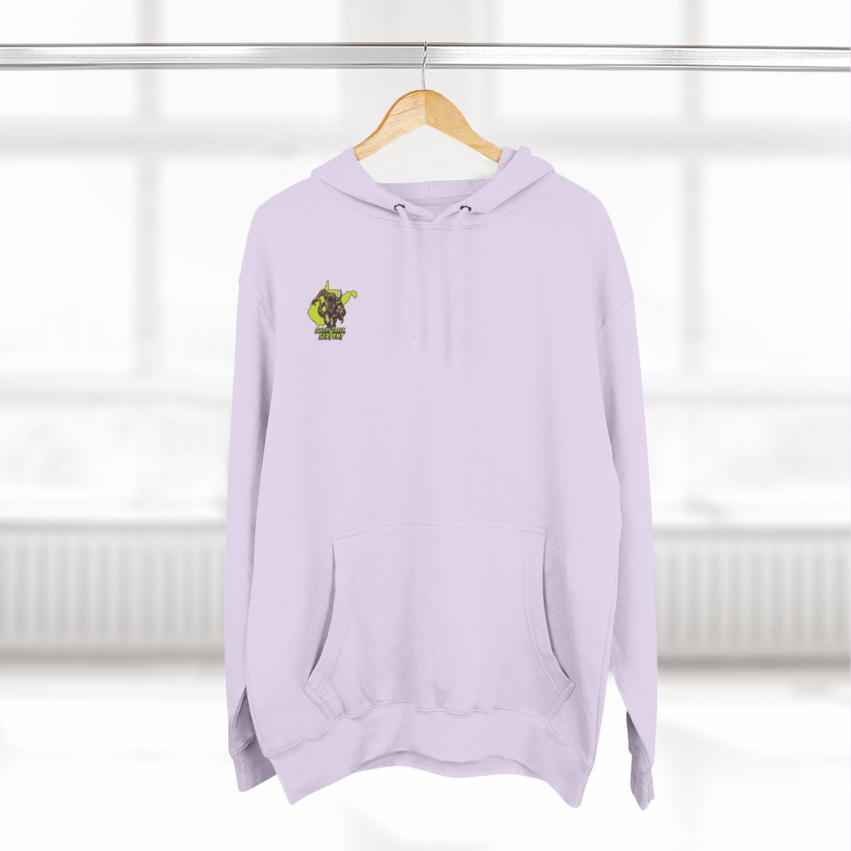 I Was Bit By.... SLEEPY CREEK SERPENT WV Three-Panel Fleece Hoodie