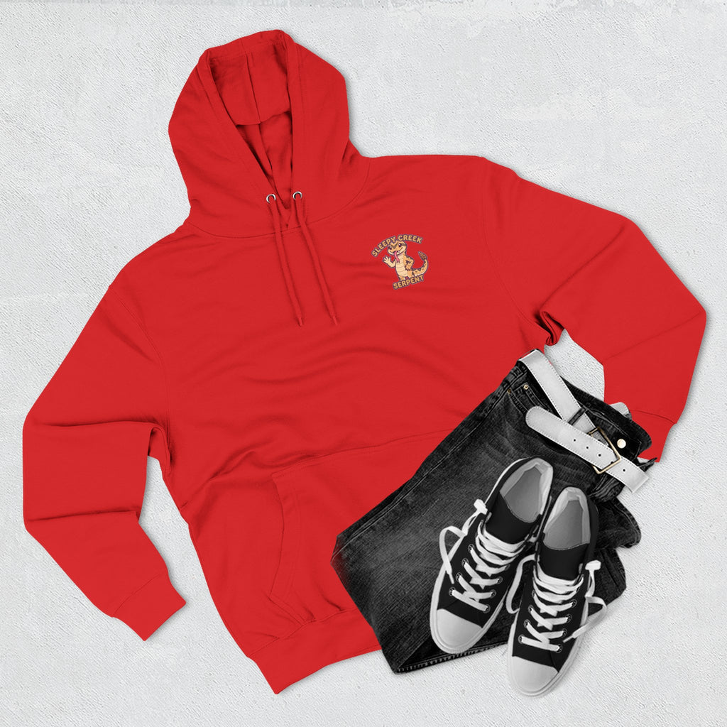 SLEEPY CREEK SERPENT CUTE Three-Panel Fleece Hoodie